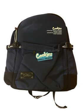 Cookies Smell Proof Backpack Navy/Black Laptop Travel Backpack